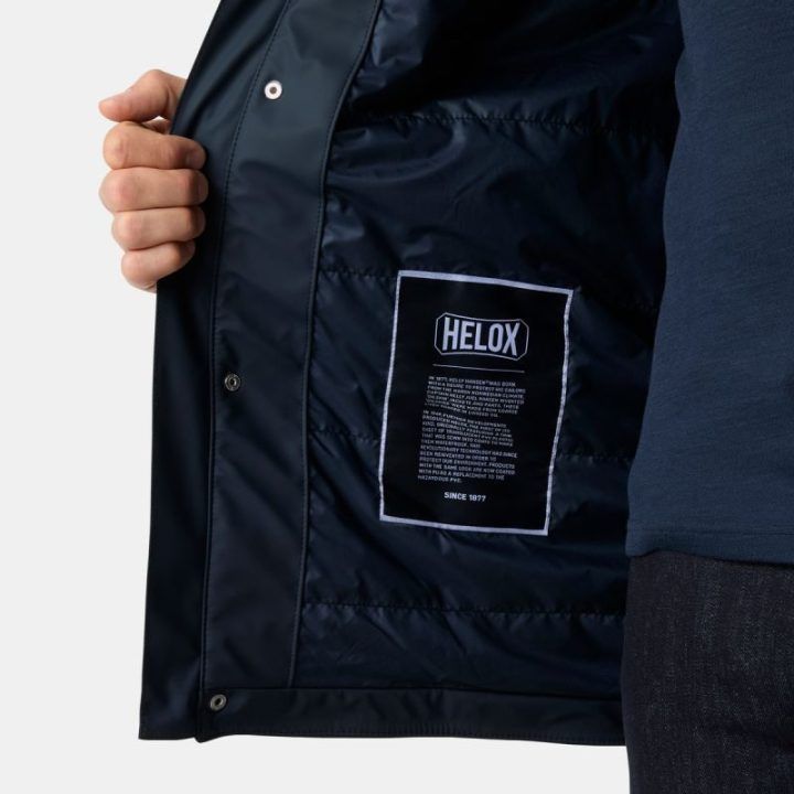 Vyriškas pašiltintas lietpaltis Helly Hansen Moss, tamsiai mėlynas
