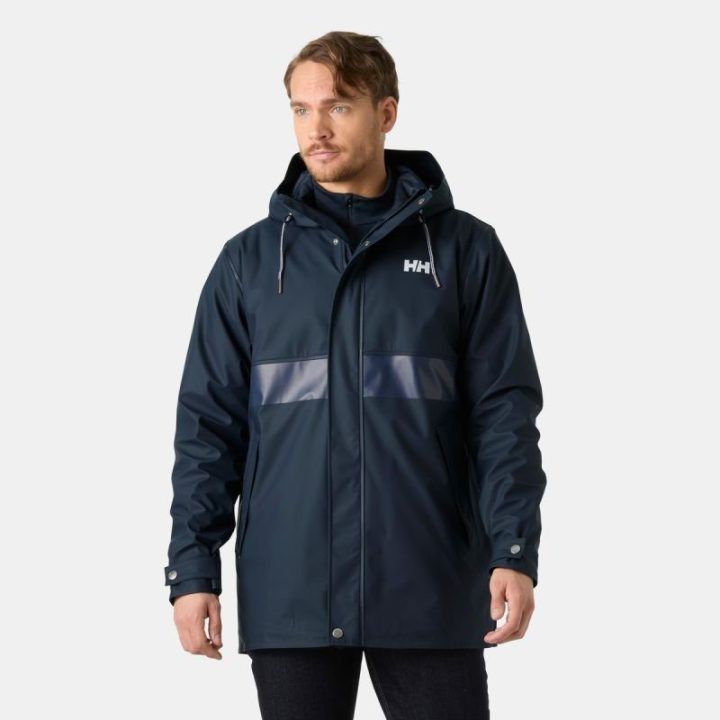 Vyriškas pašiltintas lietpaltis Helly Hansen Moss, tamsiai mėlynas