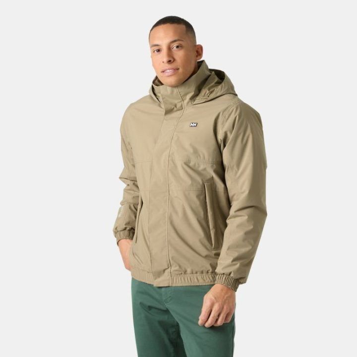 Vyriška neperšlampama striukė Helly Hansen Smogen Insulated Rain Jacket, smėlio spalvos