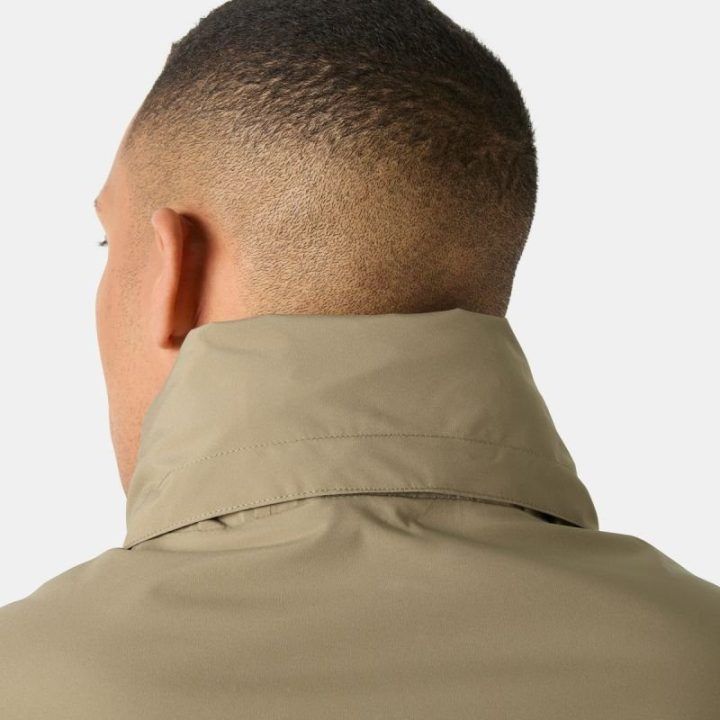 Vyriška neperšlampama striukė Helly Hansen Smogen Insulated Rain Jacket, smėlio spalvos