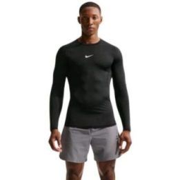 Vyriški Nike Dri-FIT Pro ilgomis rankovėmis marškinėliai, juodi