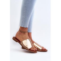 Auksinės basutės su kulnu Step in style