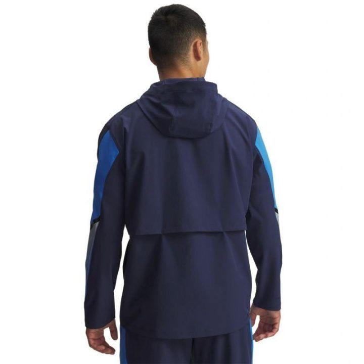Vyriška bėgimo striukė Under Armour UA Velociti Storm Hooded, mėlyna