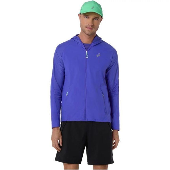 Lengva sulankstoma striukė ASICS Road Packable, mėlyna