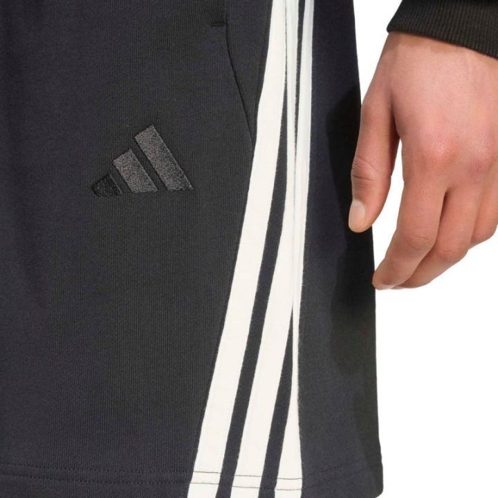 Vyriški šortai adidas Kit 3-Stripes, juodi