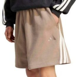 Vyriški šortai adidas Kit 3-Stripes, smėlio spalvos