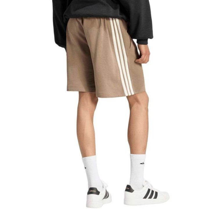 Vyriški šortai adidas Kit 3-Stripes, smėlio spalvos