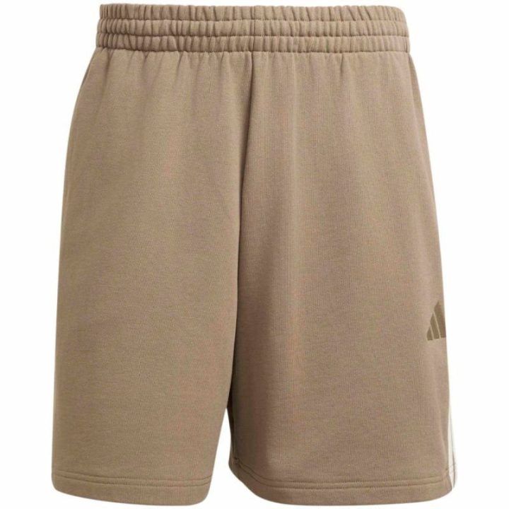 Vyriški šortai adidas Kit 3-Stripes, smėlio spalvos