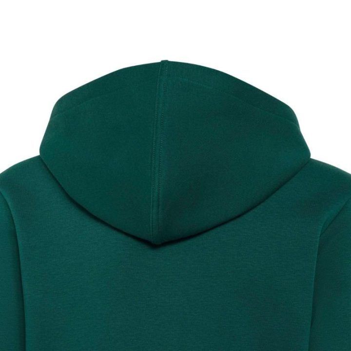Vaikiškas adidas džemperis su gobtuvu ir užtrauktuku, žalias