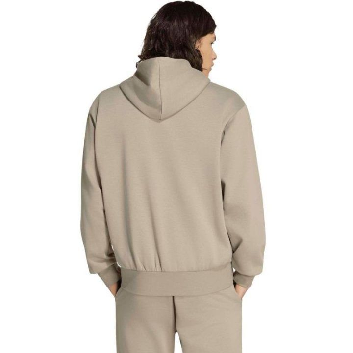 Vyriškas džemperis su gobtuvu adidas Essentials Feelcozy, smėlio spalvos
