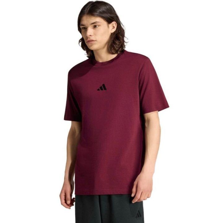 Vyriški marškinėliai adidas Essentials Small Logo, bordo