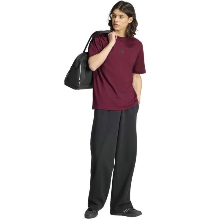 Vyriški marškinėliai adidas Essentials Small Logo, bordo