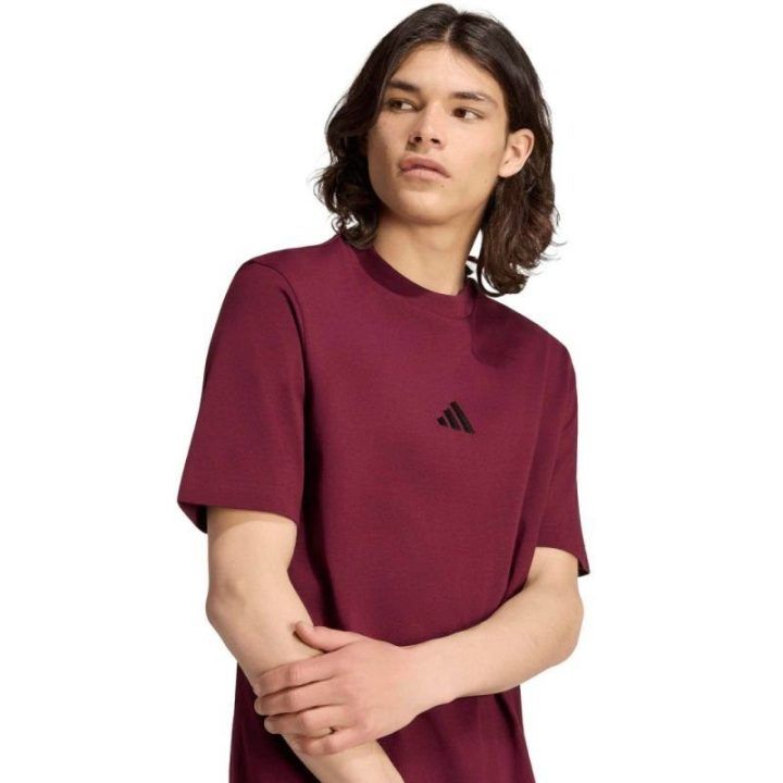Vyriški marškinėliai adidas Essentials Small Logo, bordo