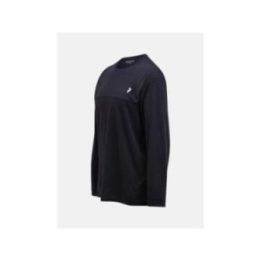 Vyriški marškinėliai ilgomis rankovėmis Peak Performance M Trail Wool Blend, juodi