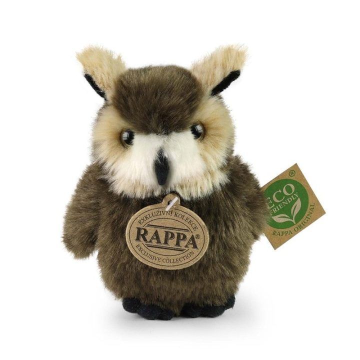 Minkštas žaislas pelėda Rappa, 13 cm, ekologiškas