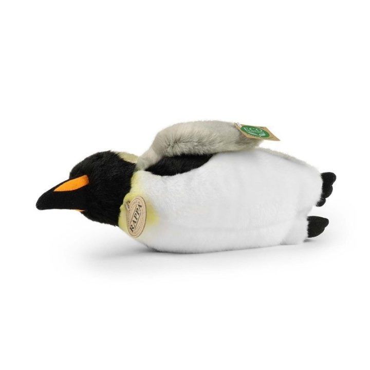 Minkštas žaislas pingvinas Rappa, 28 cm, ekologiškas