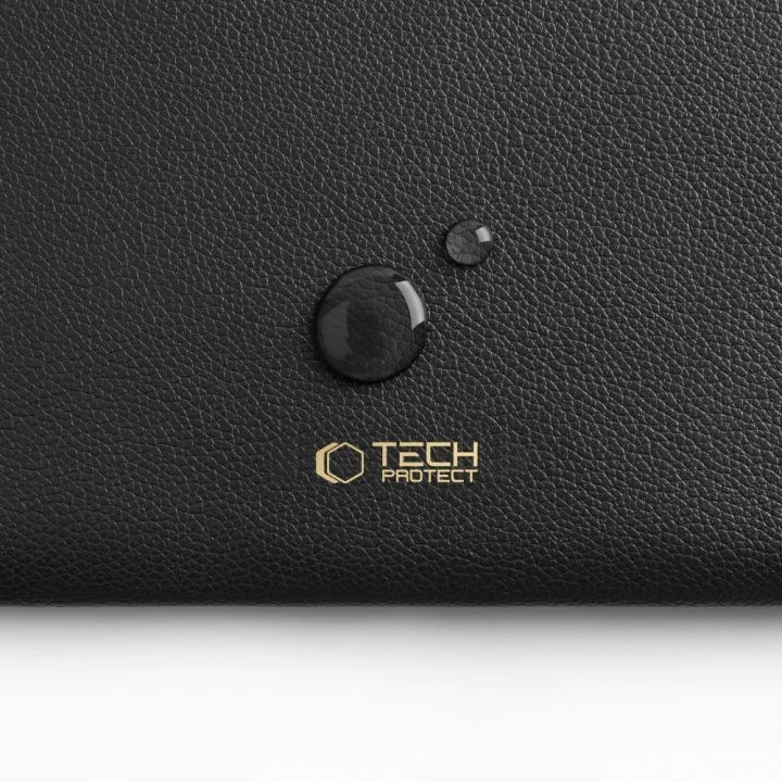 Tech-Protect Fleece laptopo dėklas 13–14 colių, juodas