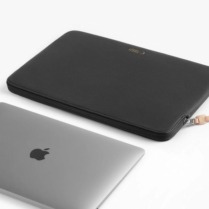 Tech-Protect Fleece laptopo dėklas 13–14 colių, juodas