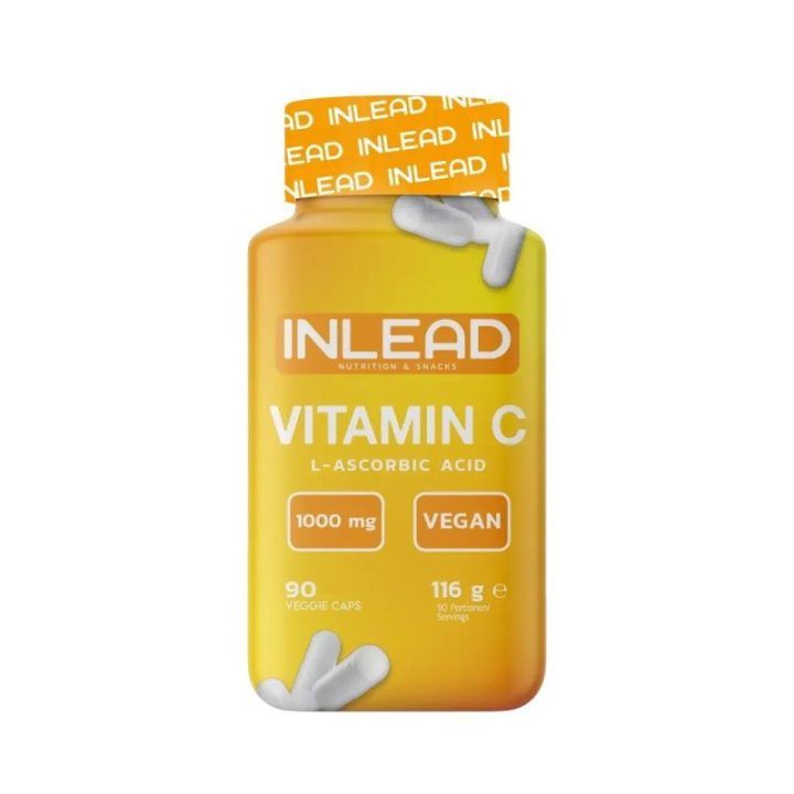 Vitamino C kapsulės INLEAD 90 kapsulių