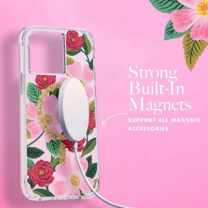 Telefono dėklas Rifle Paper Clear MagSafe iPhone 14 / iPhone 13