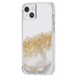 Dėklas su aukso blizgučiais iPhone 14 Plus, Case-Mate Karat Marble