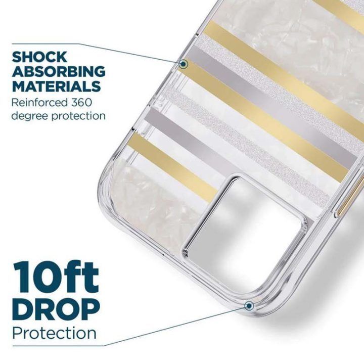 Dėklas iPhone 14 Plus Case-Mate Pearl Stripes su MagSafe