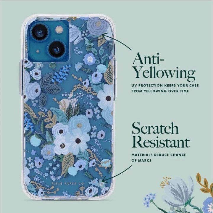 Dėklas iPhone 14 Plus Rifle Paper, Garden Party Blue