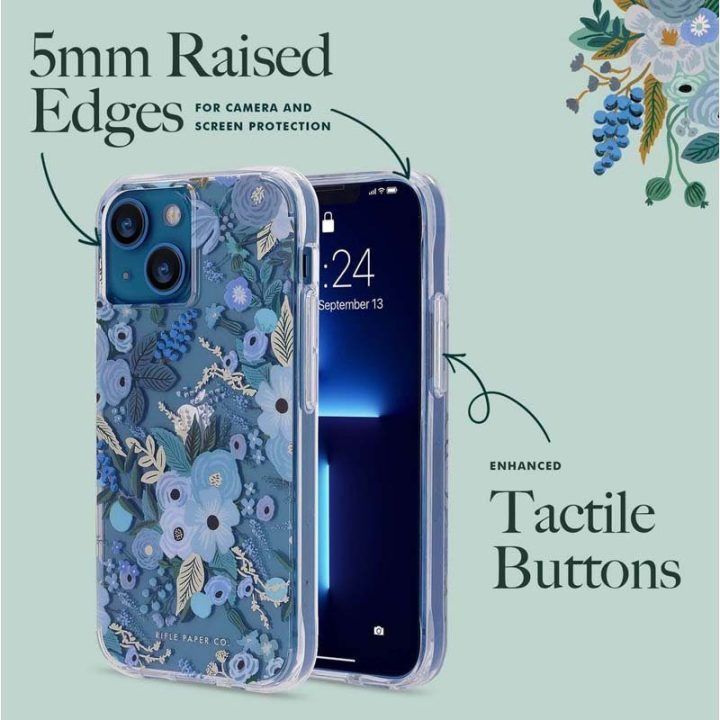 Dėklas iPhone 14 Plus Rifle Paper, Garden Party Blue