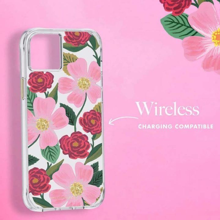 Aukso detalėmis dekoruotas dėklas iPhone 14 Plus