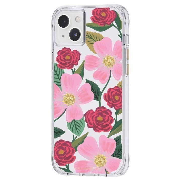 Aukso detalėmis dekoruotas dėklas iPhone 14 Plus