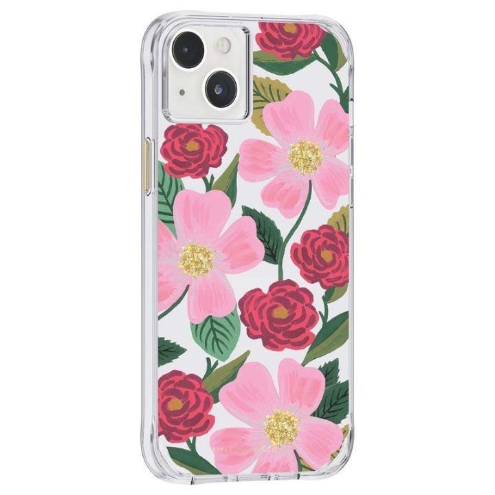 Aukso detalėmis dekoruotas dėklas iPhone 14 Plus