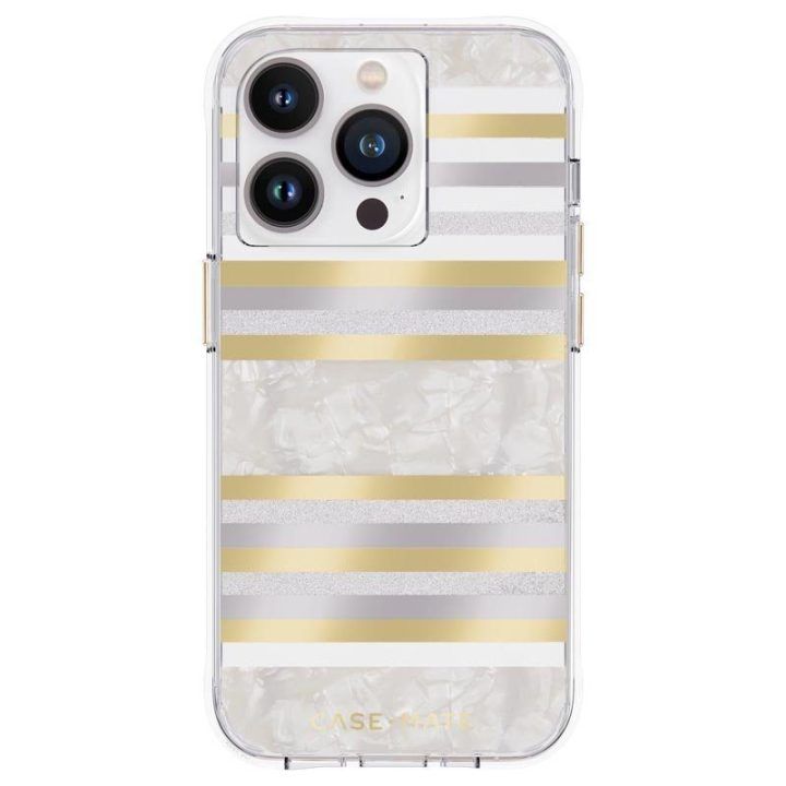 Dėklas iPhone 14 Pro Case-Mate Pearl Stripes su perlamutru