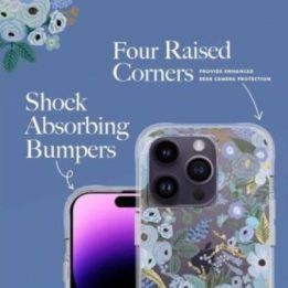 Dėklas iPhone 14 Pro, Rifle Paper Garden Party Blue