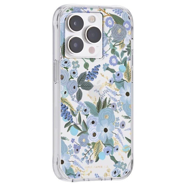 Dėklas iPhone 14 Pro, Rifle Paper Garden Party Blue