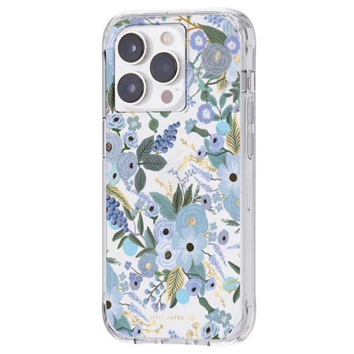 Dėklas iPhone 14 Pro, Rifle Paper Garden Party Blue