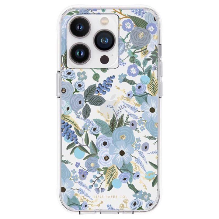Dėklas iPhone 14 Pro, Rifle Paper Garden Party Blue