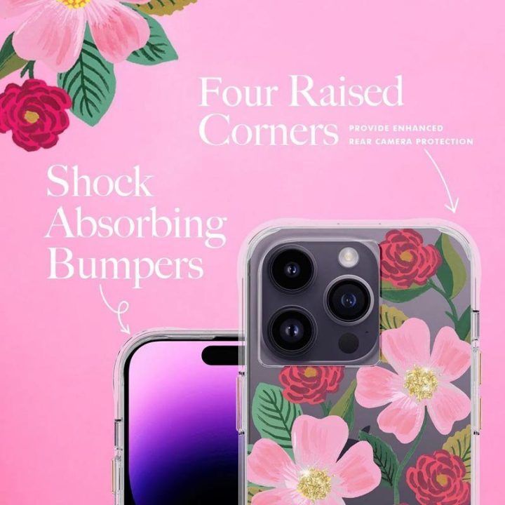 Dėklas iPhone 14 Pro su 24K auksu, Rifle Paper