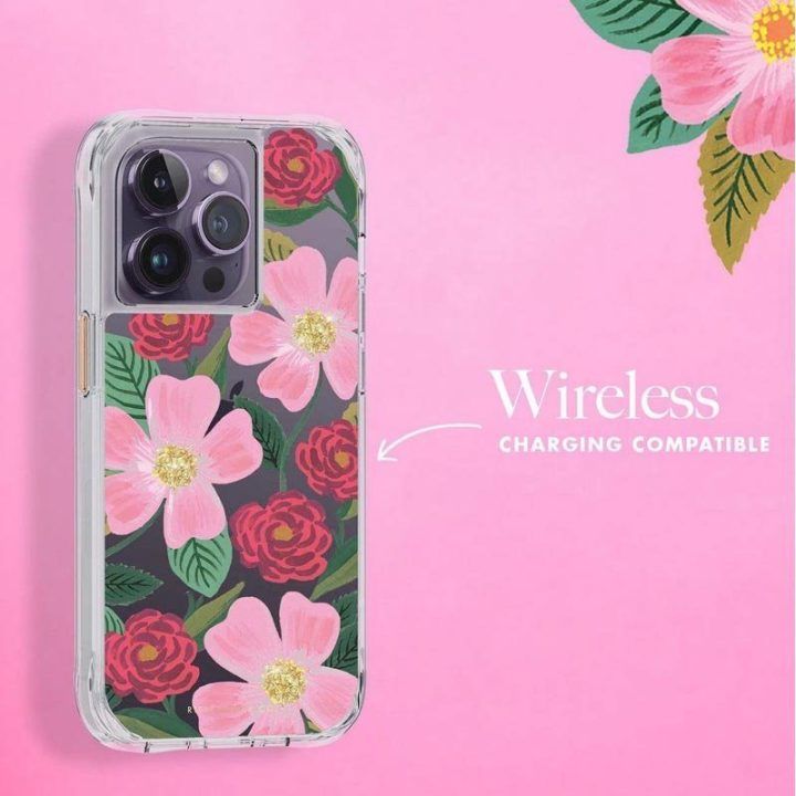 Dėklas iPhone 14 Pro su 24K auksu, Rifle Paper