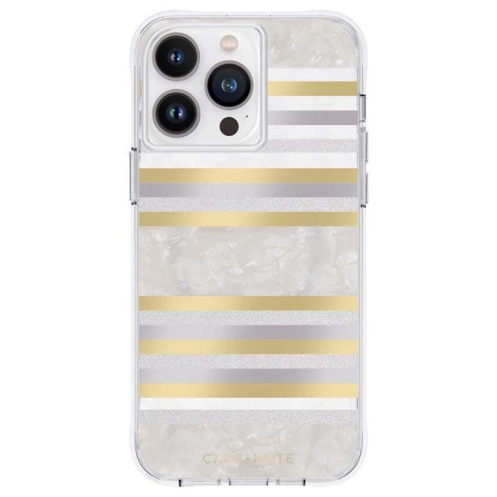 Dėklas iPhone 14 Pro Max su perlamutru Case-Mate Pearl Stripes