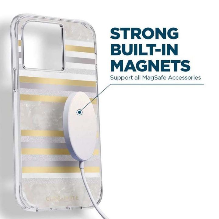 Dėklas iPhone 14 Pro Max su perlamutru Case-Mate Pearl Stripes