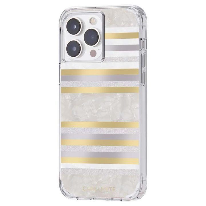 Dėklas iPhone 14 Pro Max su perlamutru Case-Mate Pearl Stripes