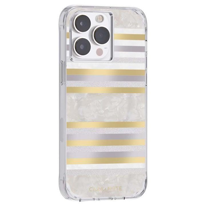 Dėklas iPhone 14 Pro Max su perlamutru Case-Mate Pearl Stripes