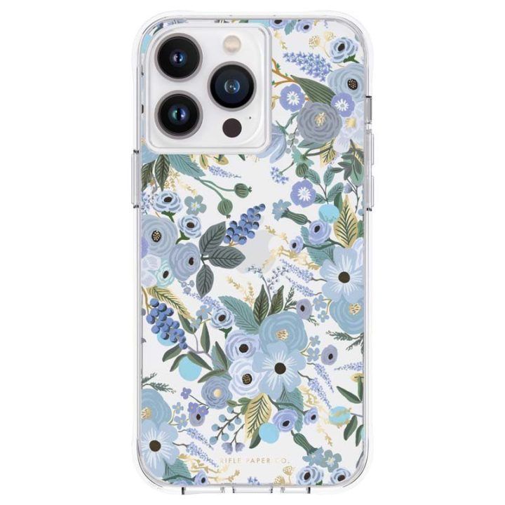 Dėklas iPhone 14 Pro Max, Garden Party Blue, Rifle Paper