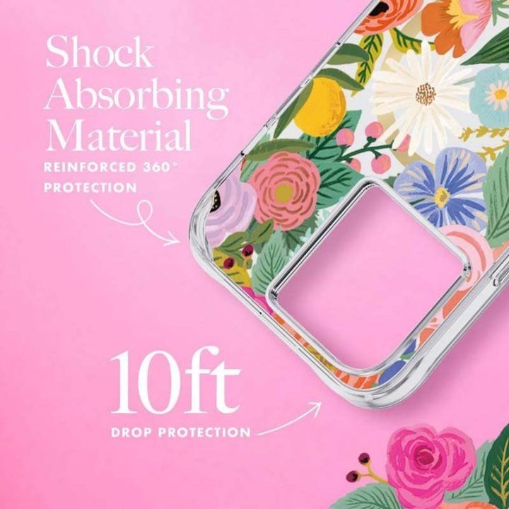 Dėklas iPhone 14 Pro Max Rifle Paper Garden Party Blush