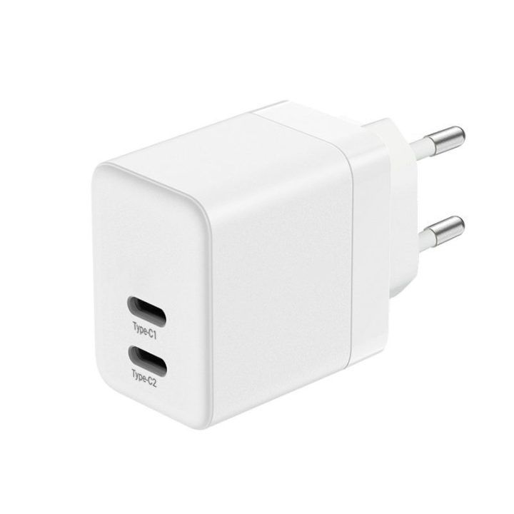 Įkroviklis Crong Ultra Compact GaN 35 W, baltas