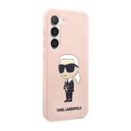 Silikoninis dėklas Samsung Galaxy S23, rožinis Karl Lagerfeld