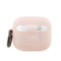 Silikoninis dėklas AirPods 3 Karl Lagerfeld, rožinis
