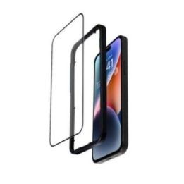 Grūdintas apsauginis stiklas iPhone 14 Pro su rėmeliu