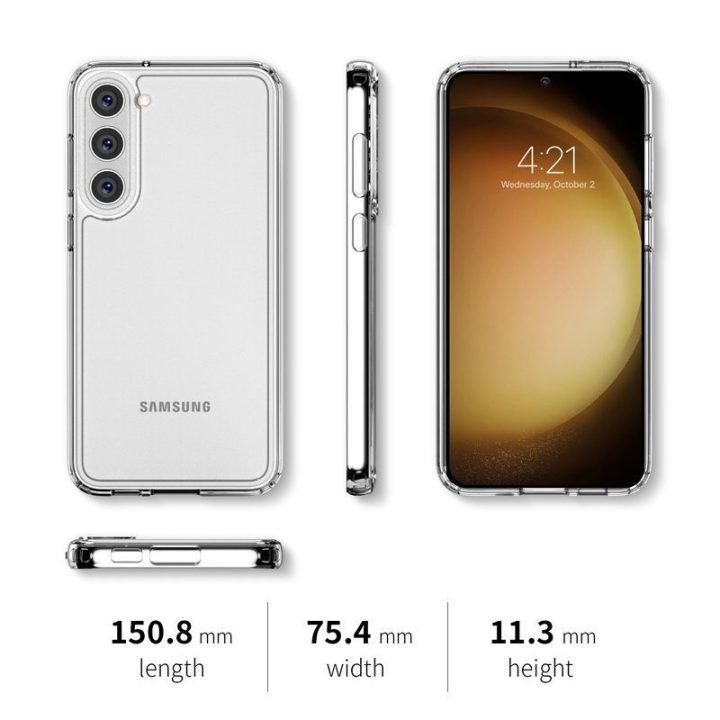 Permatomas dėklas Samsung Galaxy S23 Crong Crystal Shield Cover