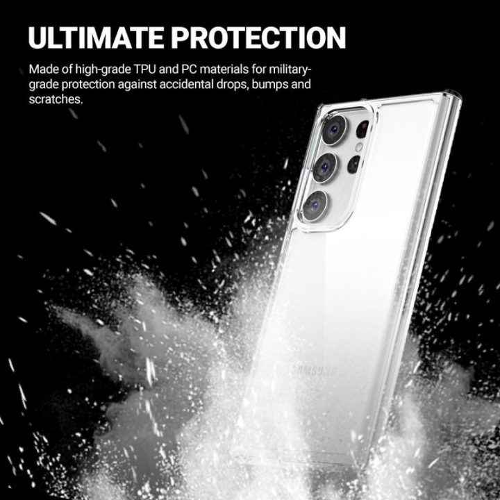 Permatomas dėklas Samsung Galaxy S23 Ultra Crong Crystal Shield Cover